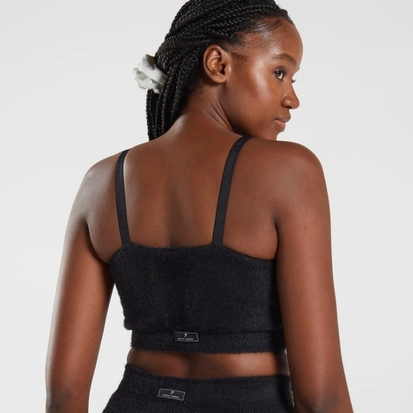 Gymshark Whitney Simmons eyelash knit bandeau tank top bra - Picture 2 of 13